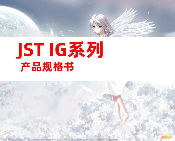 JST IG系列 产品规格书